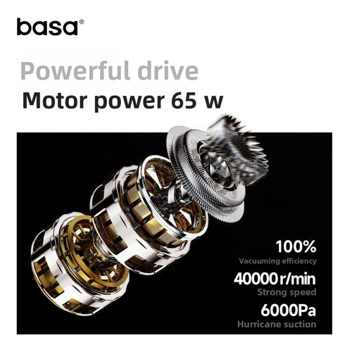 Basa Cordless Handheld Car Vacuum Cleaner, High Suction, 2-in-1 Blower & Vacuum for Car and Home