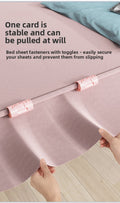 Bed Sheet Fastener - Non-Slip Duvet Clip with Needle-Free Design