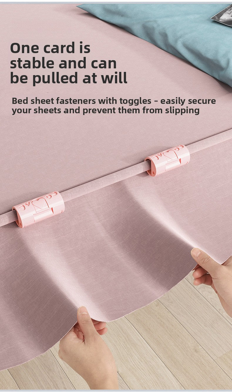 Bed Sheet Fastener - Non-Slip Duvet Clip with Needle-Free Design